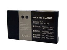 220ml Compatible Cartridge for EPSON Stylus Pro 7800, 9800 MATTE BLACK (T5678/T6128)
